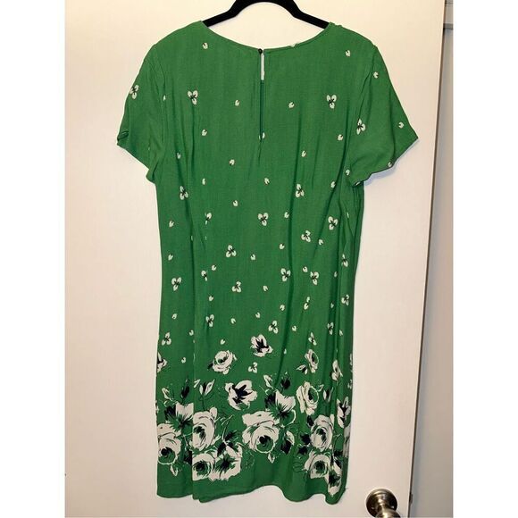 Abercrombie and Fitch Women’s Green Floral Pencil Dress Size Large - Picture 5 of 11